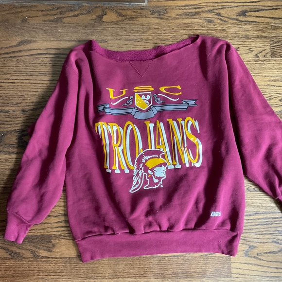Large USC Trojans cardinal and gold sweatshirt - Picture 1 of 1